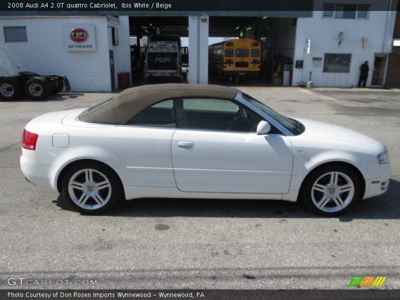 Ibis White / Beige 2008 Audi A4 2.0T quattro Cabriolet