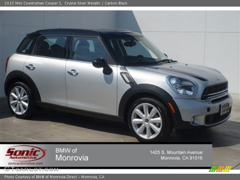 Crystal Silver Metallic / Carbon Black 2015 Mini Countryman Cooper S