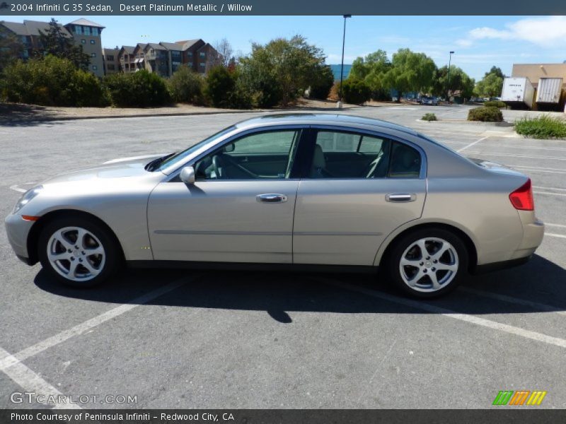 Desert Platinum Metallic / Willow 2004 Infiniti G 35 Sedan