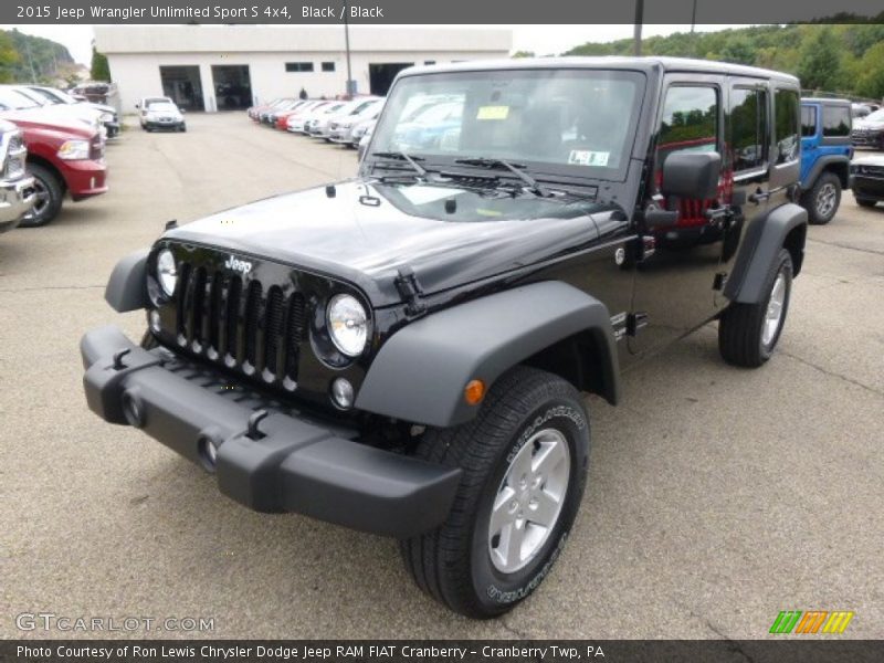 Black / Black 2015 Jeep Wrangler Unlimited Sport S 4x4
