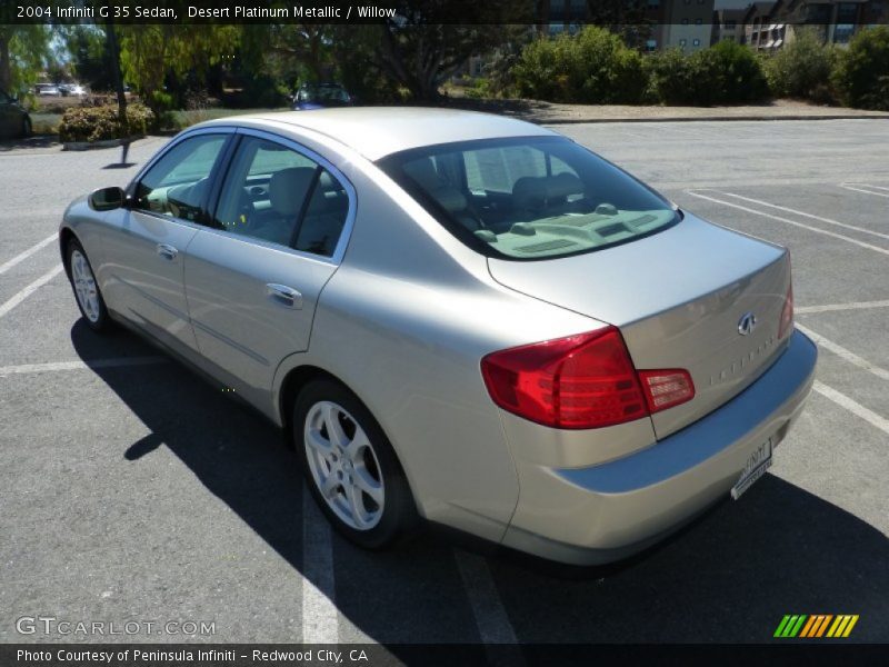 Desert Platinum Metallic / Willow 2004 Infiniti G 35 Sedan