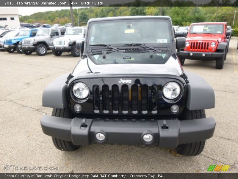 Black / Black 2015 Jeep Wrangler Unlimited Sport S 4x4