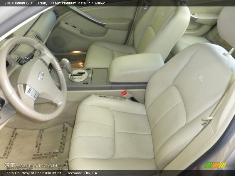 Desert Platinum Metallic / Willow 2004 Infiniti G 35 Sedan