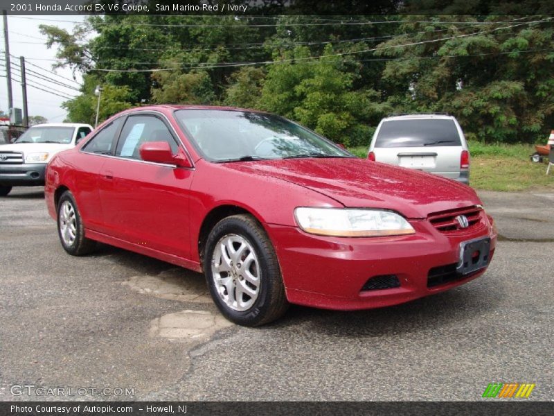 Front 3/4 View of 2001 Accord EX V6 Coupe