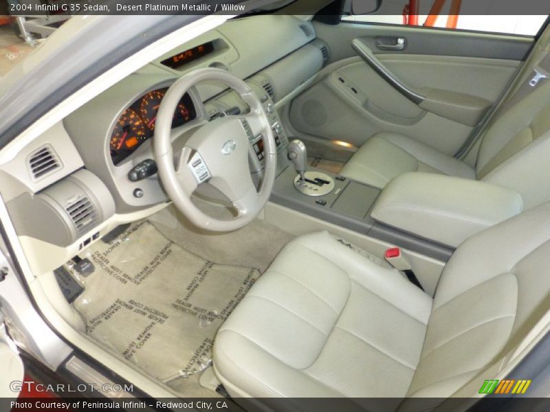 Desert Platinum Metallic / Willow 2004 Infiniti G 35 Sedan