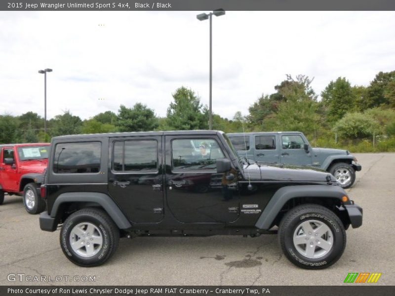 Black / Black 2015 Jeep Wrangler Unlimited Sport S 4x4