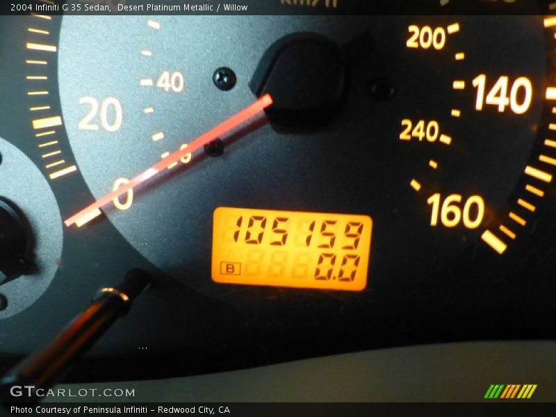 Desert Platinum Metallic / Willow 2004 Infiniti G 35 Sedan