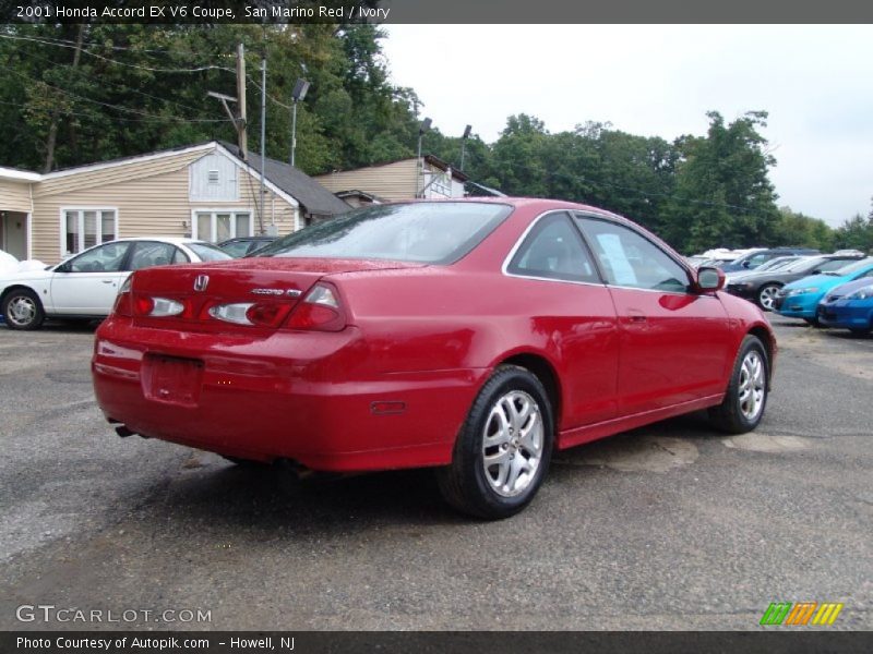 San Marino Red / Ivory 2001 Honda Accord EX V6 Coupe