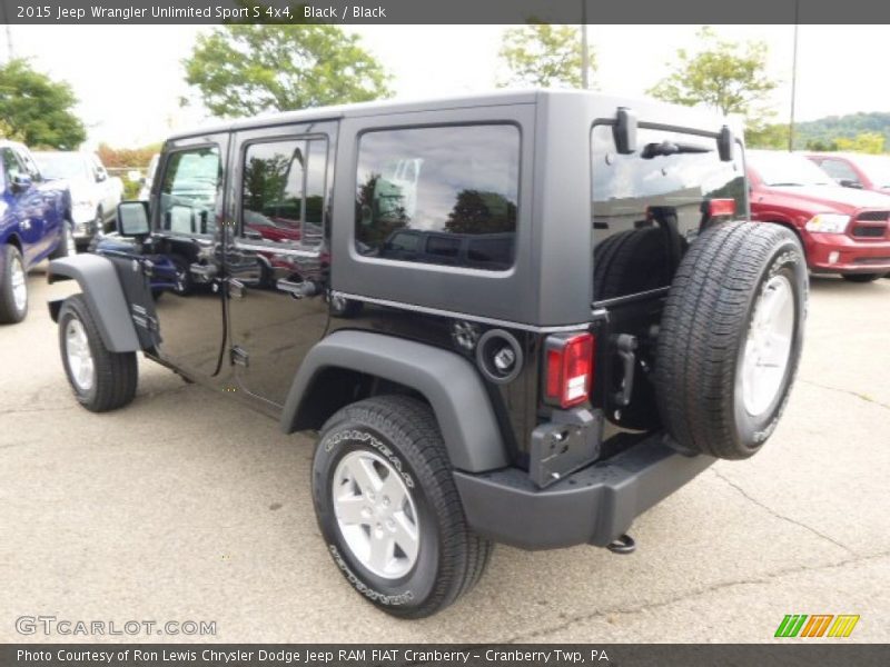 Black / Black 2015 Jeep Wrangler Unlimited Sport S 4x4