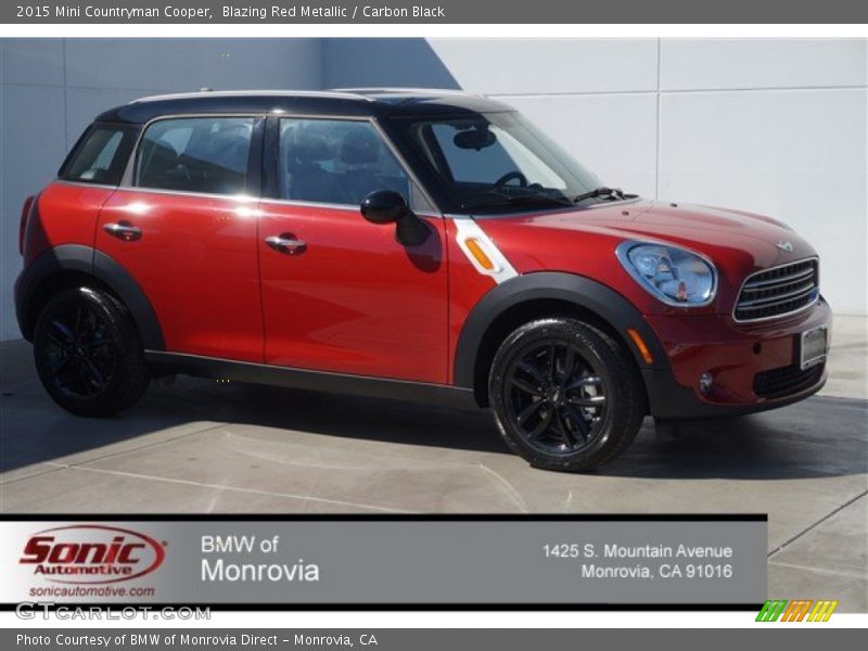 Blazing Red Metallic / Carbon Black 2015 Mini Countryman Cooper