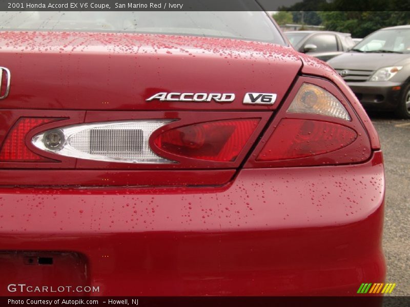 San Marino Red / Ivory 2001 Honda Accord EX V6 Coupe