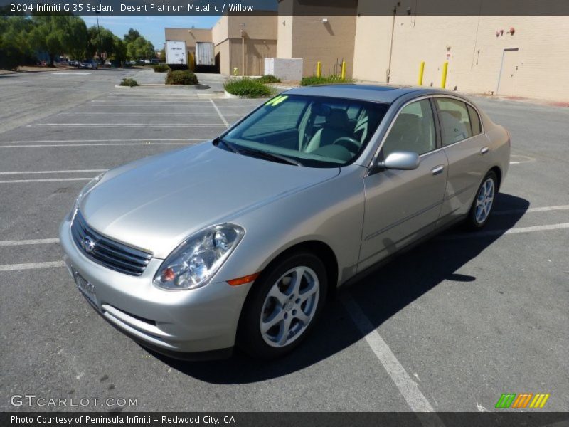 Desert Platinum Metallic / Willow 2004 Infiniti G 35 Sedan