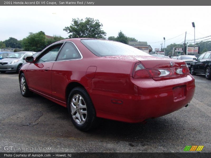 San Marino Red / Ivory 2001 Honda Accord EX V6 Coupe