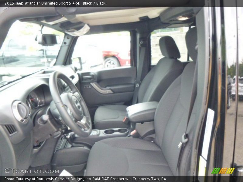 Black / Black 2015 Jeep Wrangler Unlimited Sport S 4x4