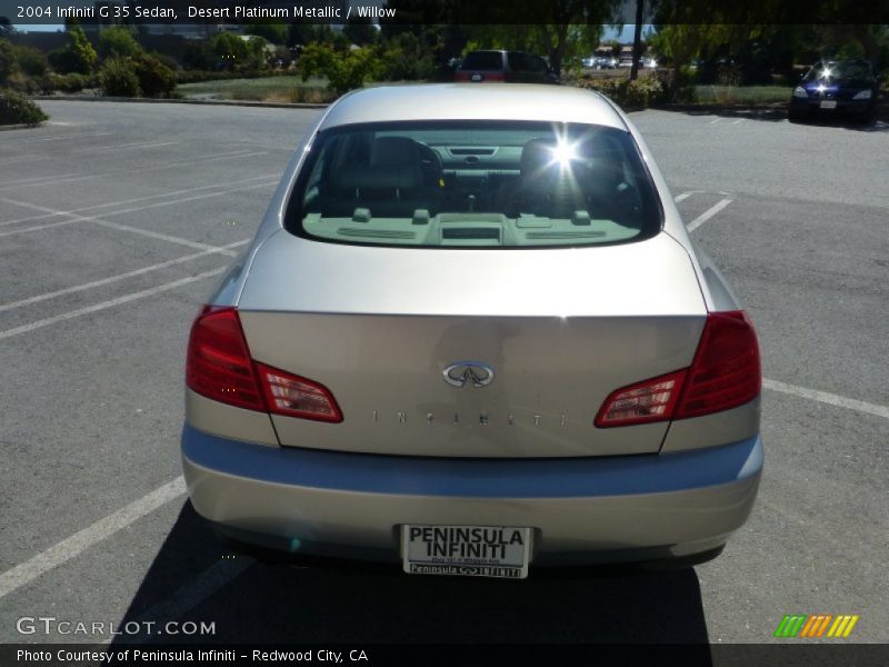 Desert Platinum Metallic / Willow 2004 Infiniti G 35 Sedan