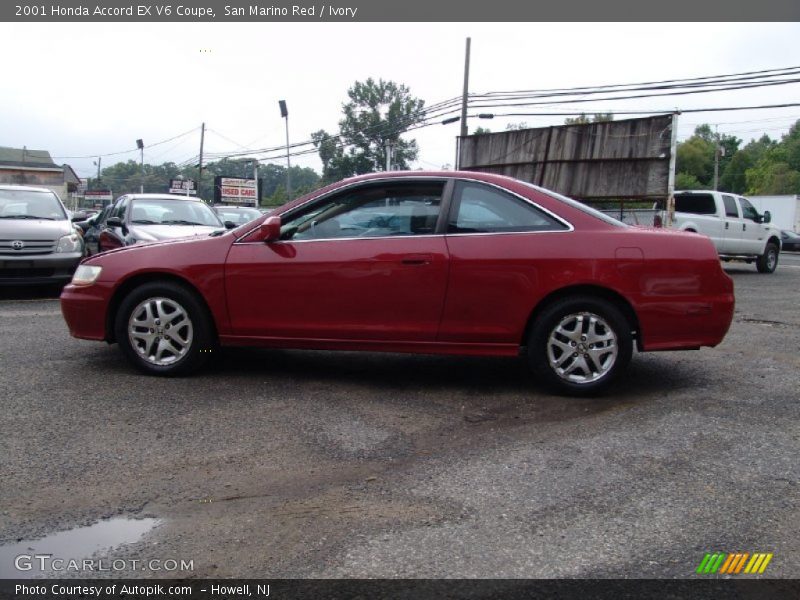 San Marino Red / Ivory 2001 Honda Accord EX V6 Coupe