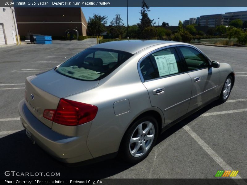 Desert Platinum Metallic / Willow 2004 Infiniti G 35 Sedan