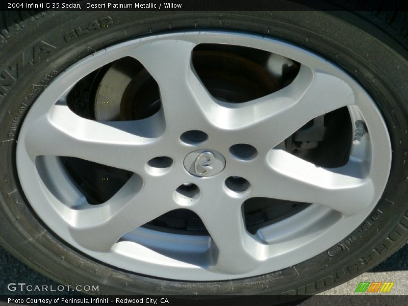 Desert Platinum Metallic / Willow 2004 Infiniti G 35 Sedan