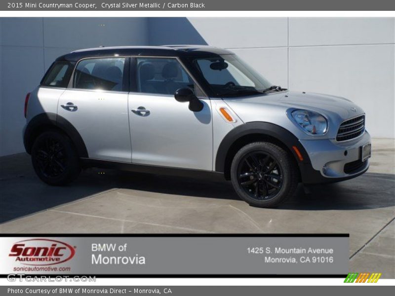 Crystal Silver Metallic / Carbon Black 2015 Mini Countryman Cooper