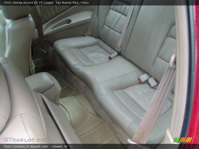 Rear Seat of 2001 Accord EX V6 Coupe