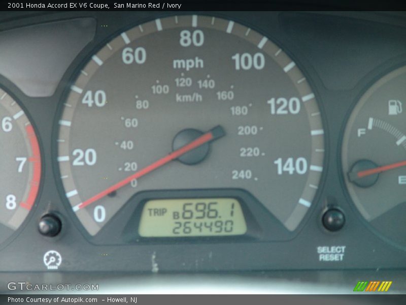 San Marino Red / Ivory 2001 Honda Accord EX V6 Coupe
