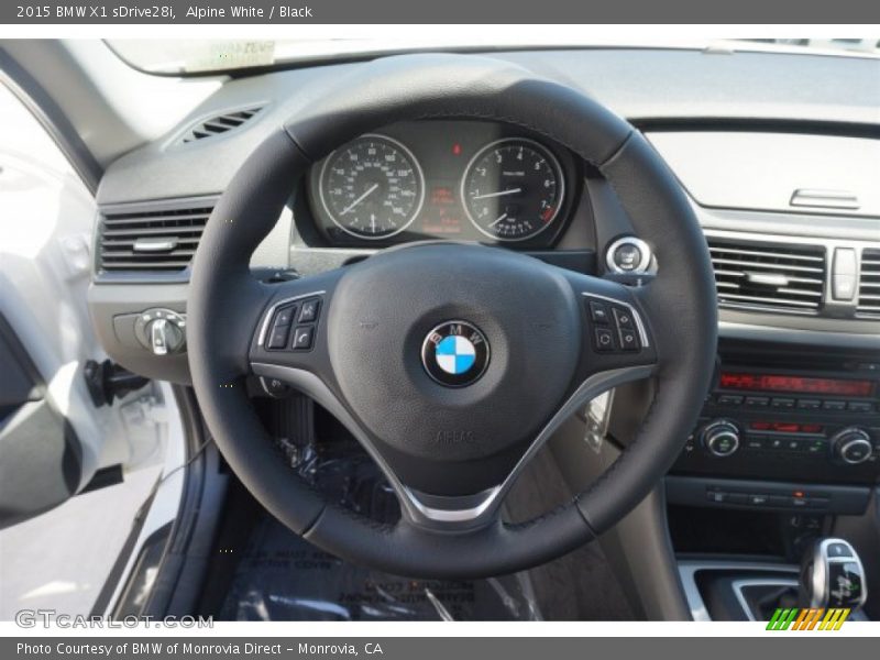 Alpine White / Black 2015 BMW X1 sDrive28i
