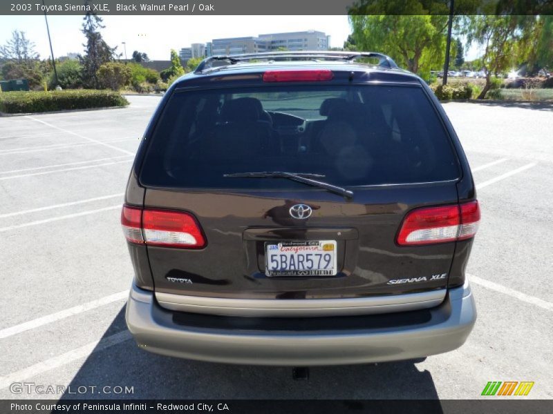 Black Walnut Pearl / Oak 2003 Toyota Sienna XLE