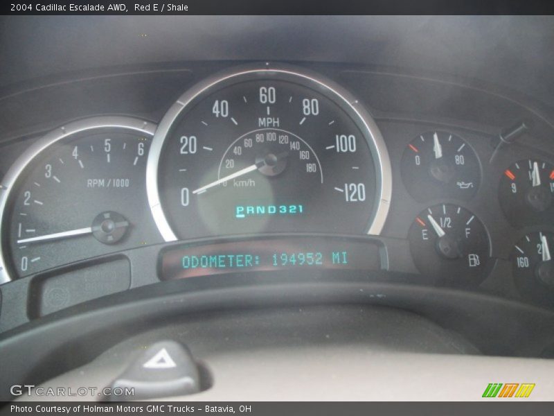 Red E / Shale 2004 Cadillac Escalade AWD
