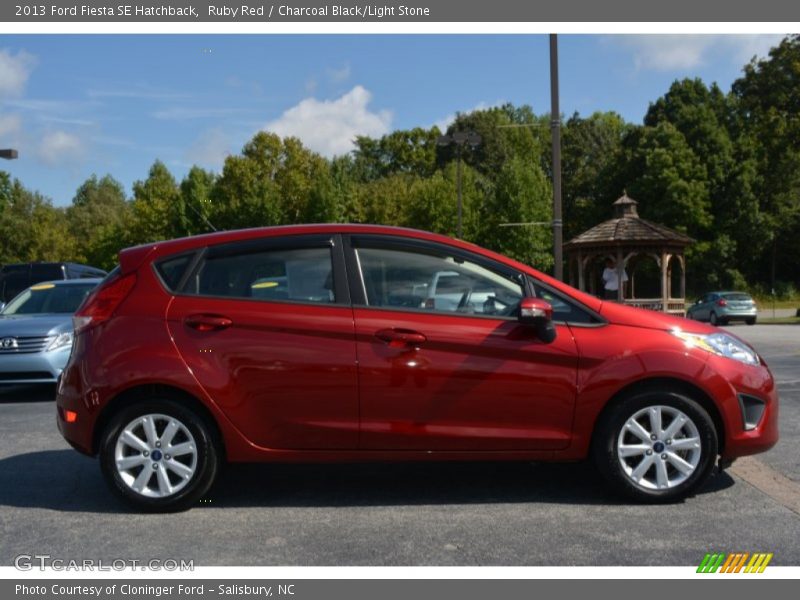 Ruby Red / Charcoal Black/Light Stone 2013 Ford Fiesta SE Hatchback