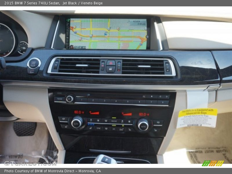 Jet Black / Veneto Beige 2015 BMW 7 Series 740Li Sedan