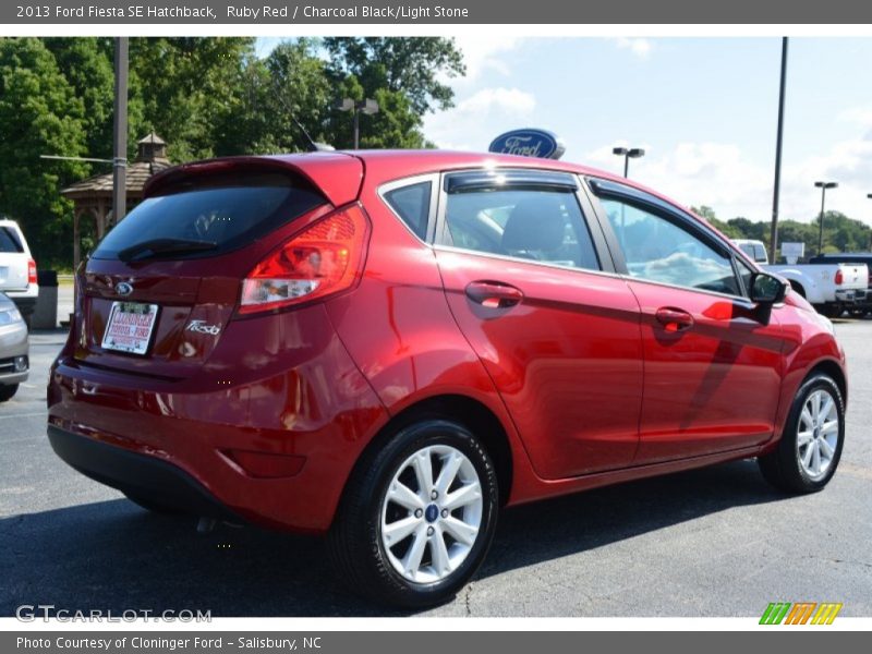 Ruby Red / Charcoal Black/Light Stone 2013 Ford Fiesta SE Hatchback