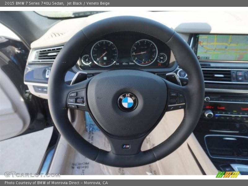 Jet Black / Veneto Beige 2015 BMW 7 Series 740Li Sedan