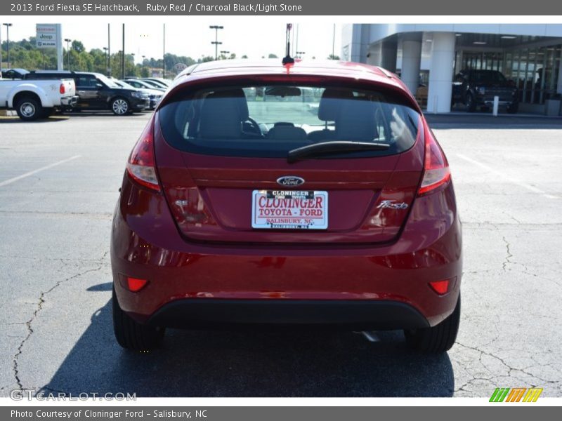 Ruby Red / Charcoal Black/Light Stone 2013 Ford Fiesta SE Hatchback