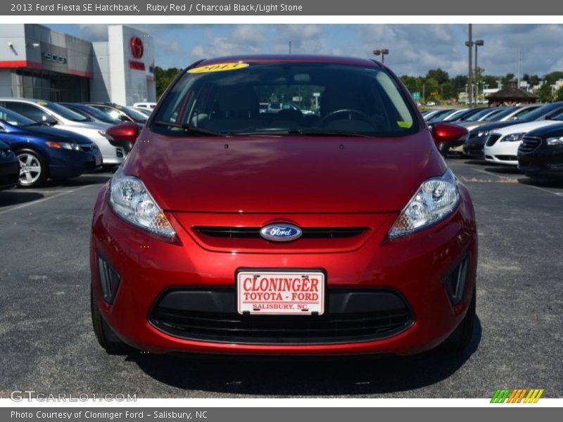 Ruby Red / Charcoal Black/Light Stone 2013 Ford Fiesta SE Hatchback