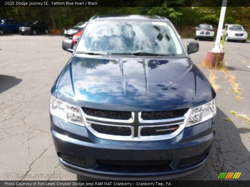 Fathom Blue Pearl / Black 2015 Dodge Journey SE