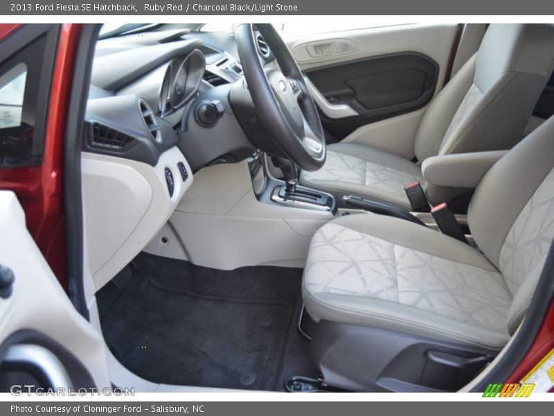 Ruby Red / Charcoal Black/Light Stone 2013 Ford Fiesta SE Hatchback