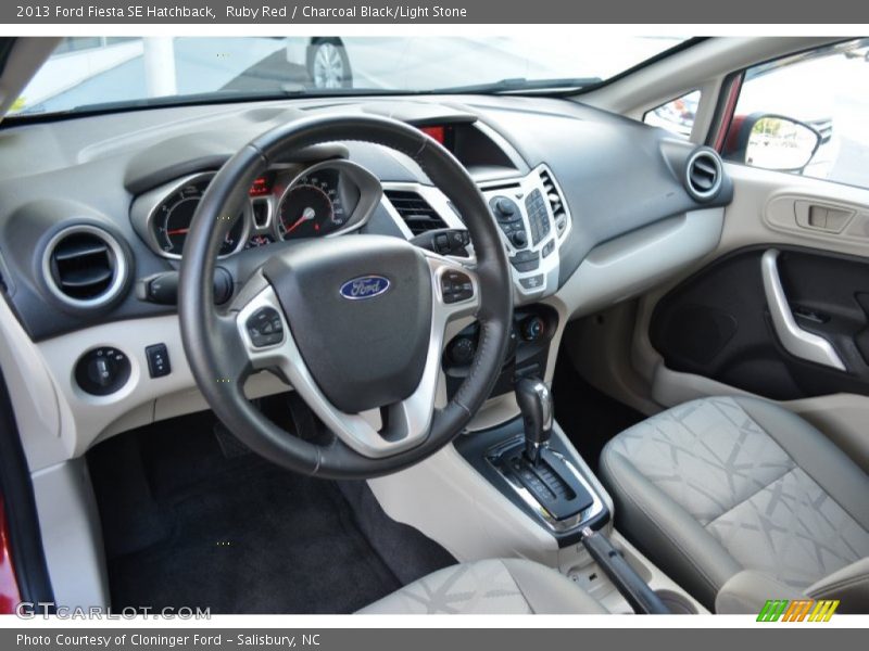 Ruby Red / Charcoal Black/Light Stone 2013 Ford Fiesta SE Hatchback