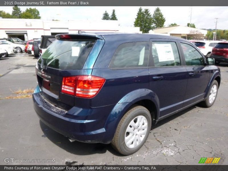 Fathom Blue Pearl / Black 2015 Dodge Journey SE