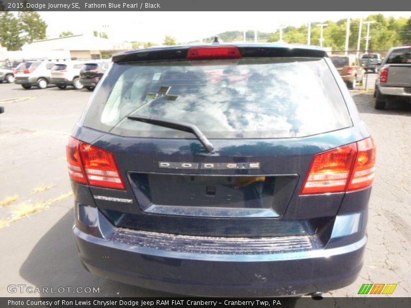 Fathom Blue Pearl / Black 2015 Dodge Journey SE
