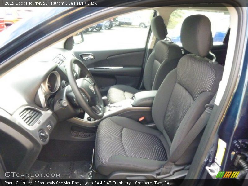 Fathom Blue Pearl / Black 2015 Dodge Journey SE