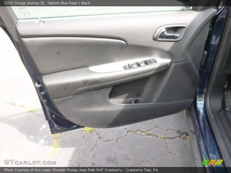 Fathom Blue Pearl / Black 2015 Dodge Journey SE