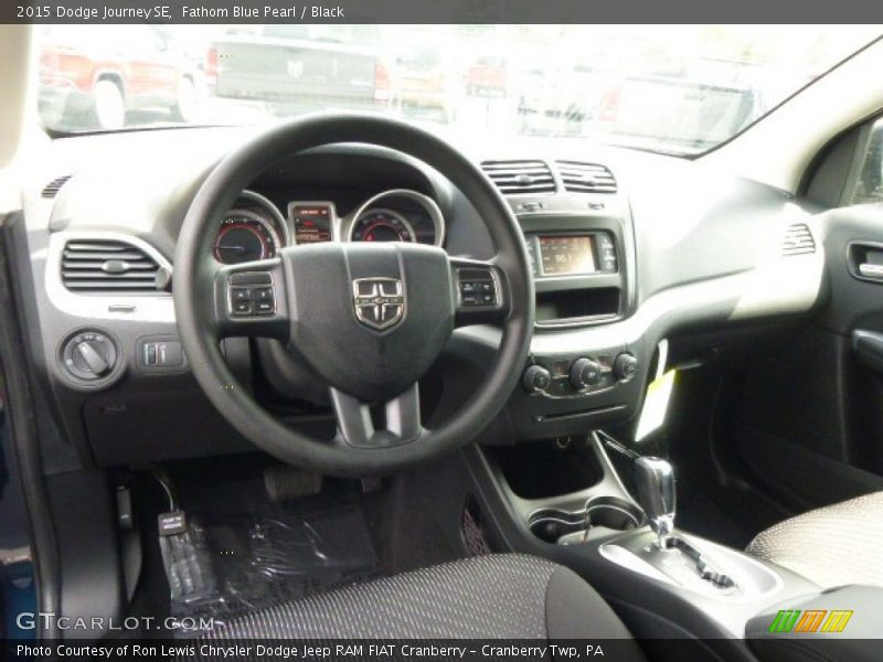 Fathom Blue Pearl / Black 2015 Dodge Journey SE