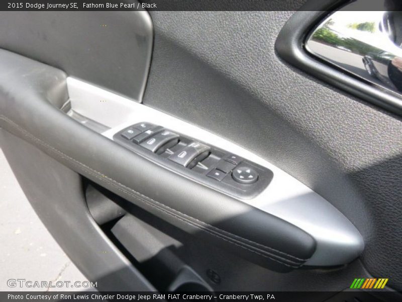 Fathom Blue Pearl / Black 2015 Dodge Journey SE