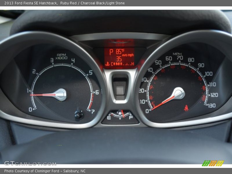Ruby Red / Charcoal Black/Light Stone 2013 Ford Fiesta SE Hatchback