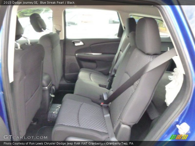 Blue Streak Pearl / Black 2015 Dodge Journey SE