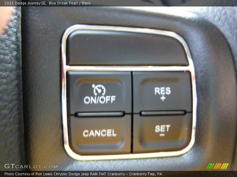 Blue Streak Pearl / Black 2015 Dodge Journey SE