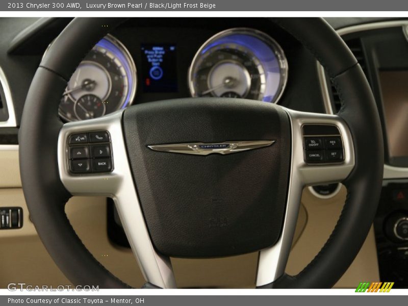 Luxury Brown Pearl / Black/Light Frost Beige 2013 Chrysler 300 AWD