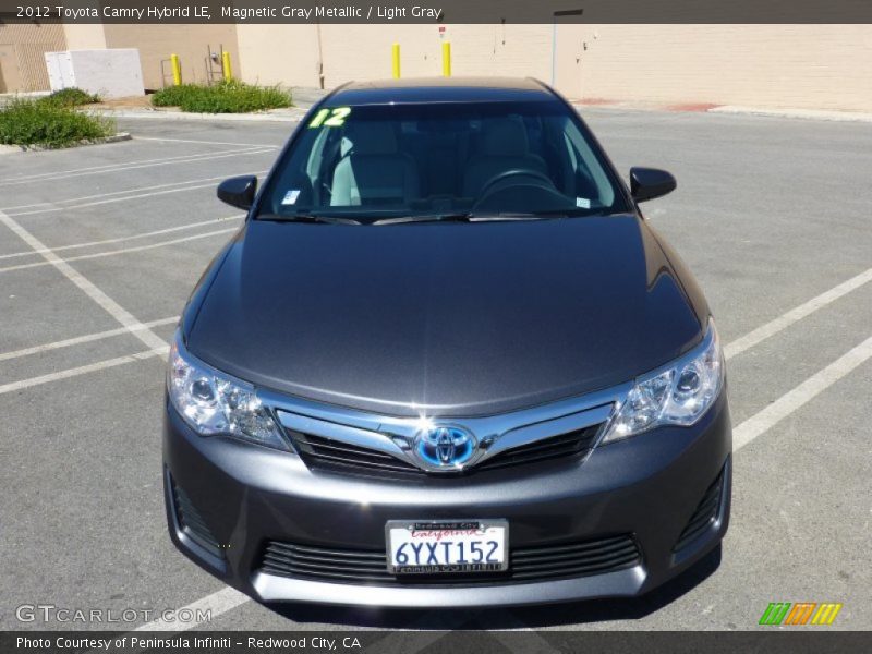 Magnetic Gray Metallic / Light Gray 2012 Toyota Camry Hybrid LE