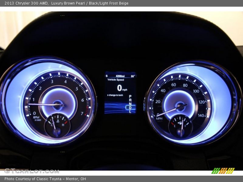 Luxury Brown Pearl / Black/Light Frost Beige 2013 Chrysler 300 AWD