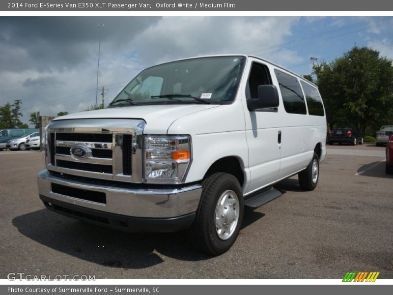 Oxford White / Medium Flint 2014 Ford E-Series Van E350 XLT Passenger Van